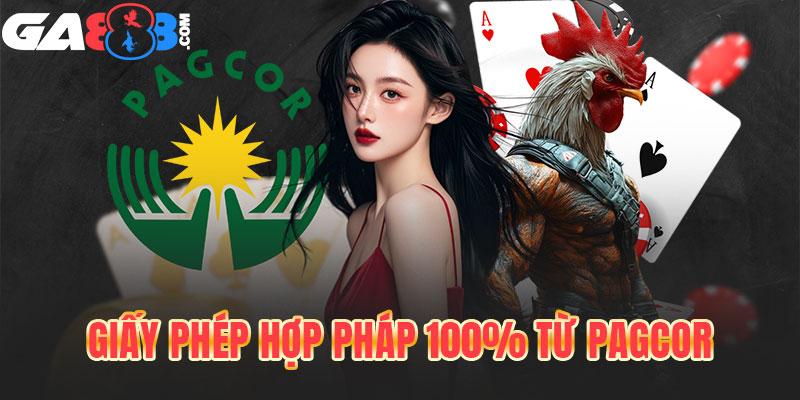 Giấy phép hợp pháp 100% từ PAGCOR